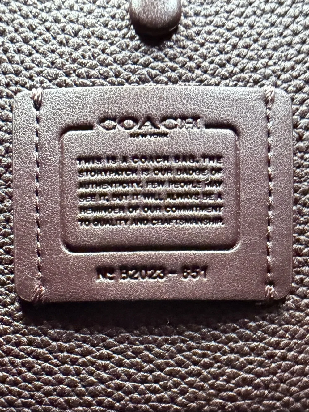 Coach Lora Whipstitch Bucket Bag Pebble Leather Like New